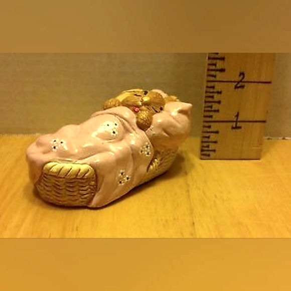 ❤️ Pepiware Bunny Rabbit CHERUB sleeps under pink covers - Picture 2 of 8